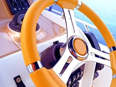 Cockpit of Dory, a Sessa Marine Key Largo 24 motorboat at Grad Trogir, Croatia
