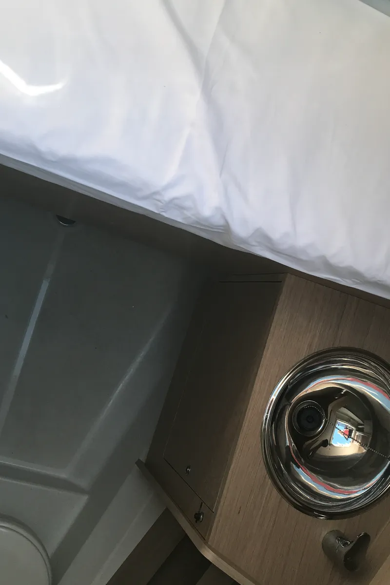 Head on Altair, a Beneteau Oceanis 51.1 sailboat at Olbia, Italy