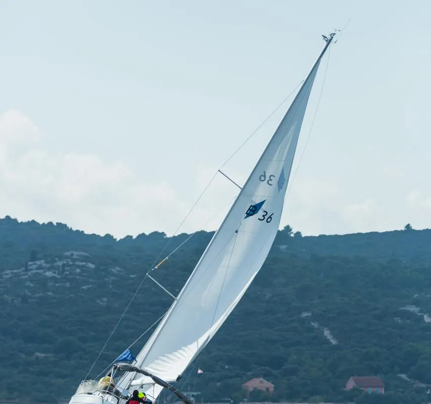 Estela, a Bavaria Cruiser 36 sailboat at Grad Biograd na Moru, Croatia