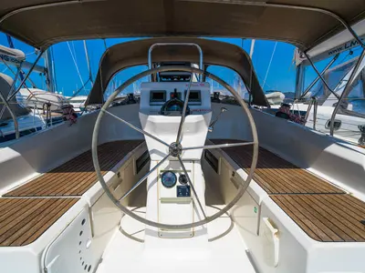 Estela, a Bavaria Cruiser 36 sailboat at Grad Biograd na Moru, Croatia