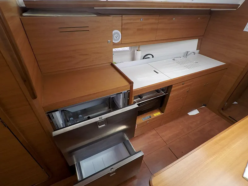 Galley of Sveti Ivan, a Dufour 382 Grand Large sailboat at Grad Šibenik, Croatia