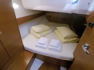 Cabin on Sveti Ivan, a Dufour 382 Grand Large sailboat at Grad Šibenik, Croatia
