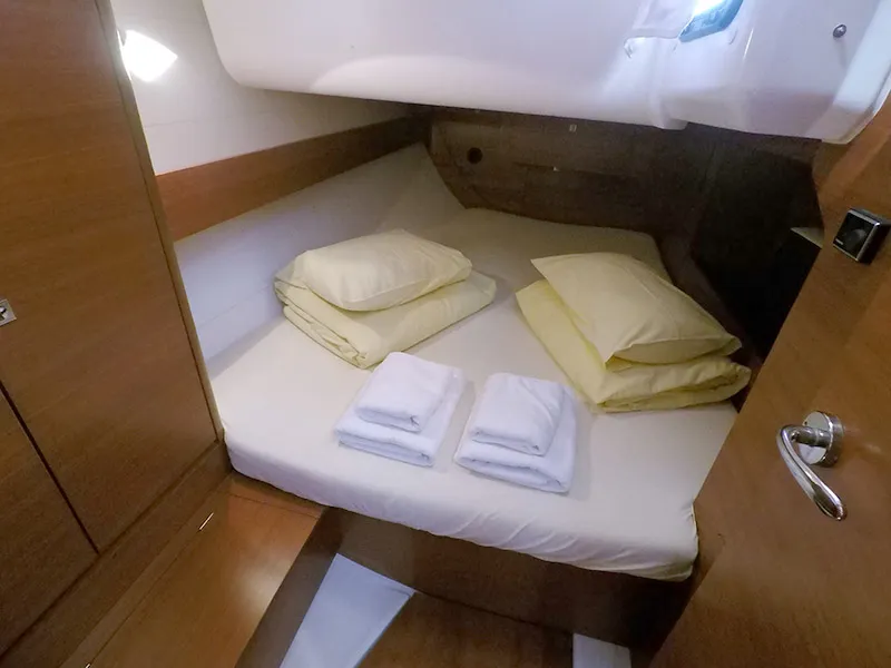 Cabin on Sveti Ivan, a Dufour 382 Grand Large sailboat at Grad Šibenik, Croatia