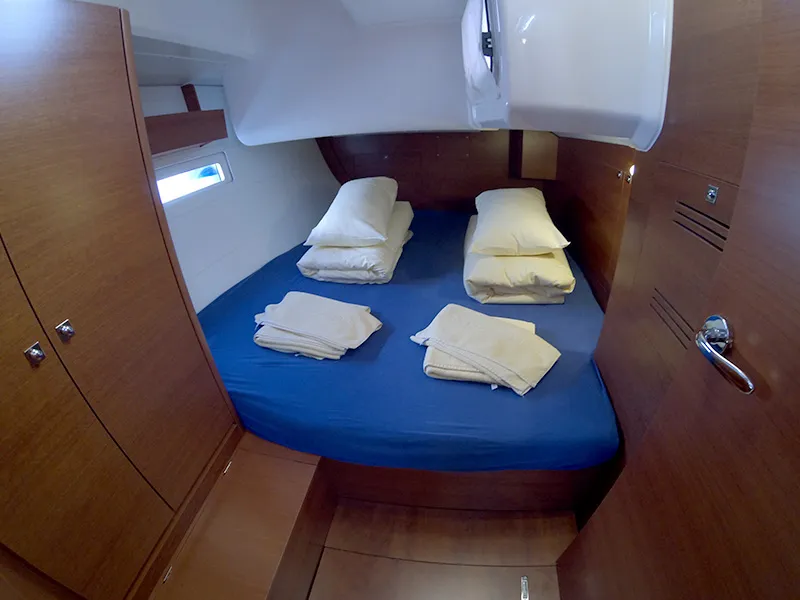 Cabin on Amazing, a Dufour 412 GL sailboat at Grad Šibenik, Croatia
