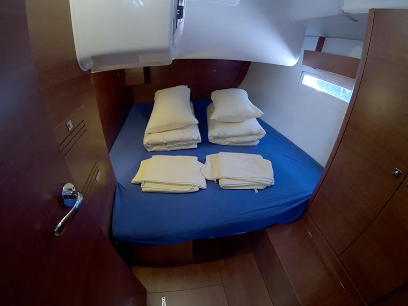 Cabin on Amazing, a Dufour 412 GL sailboat at Grad Šibenik, Croatia