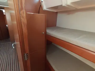 Cabin on Aurora, a Bavaria C45 sailboat at Punta Ala, Italy