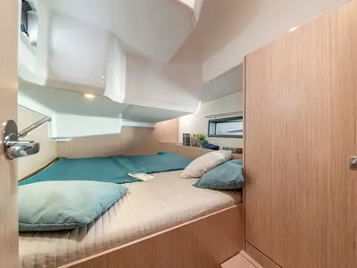 Cabin on Polaris, a Bavaria C42 Style sailboat at Municipal Unit of Lefkada, Greece