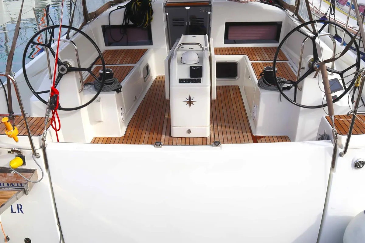 DIAMOND, a Jeanneau Sun Odyssey 440 sailboat at Municipal Unit of Lefkada, Greece
