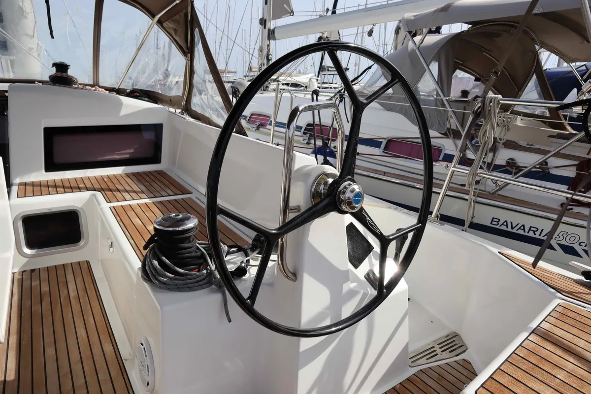 DIAMOND, a Jeanneau Sun Odyssey 440 sailboat at Municipal Unit of Lefkada, Greece