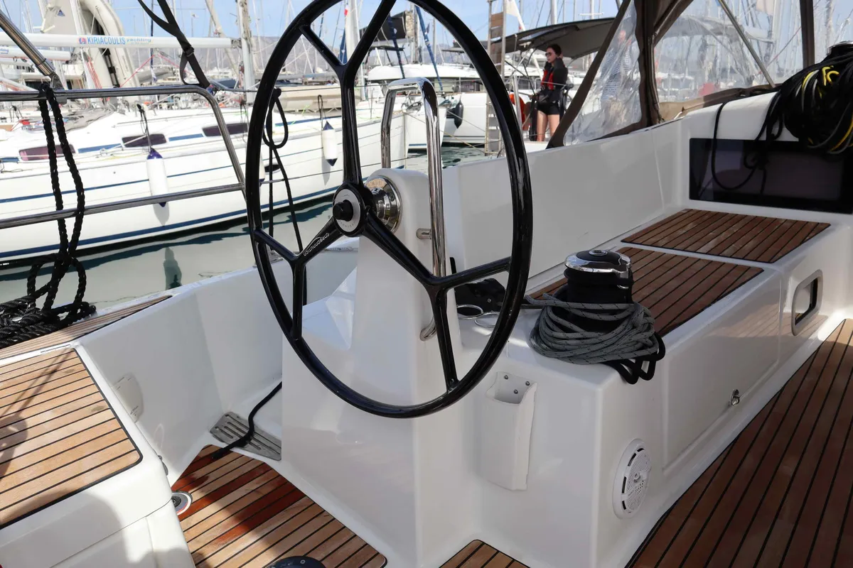 DIAMOND, a Jeanneau Sun Odyssey 440 sailboat at Municipal Unit of Lefkada, Greece