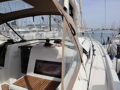 DIAMOND, a Jeanneau Sun Odyssey 440 sailboat at Municipal Unit of Lefkada, Greece