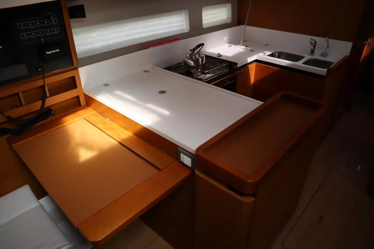 DIAMOND, a Jeanneau Sun Odyssey 440 sailboat at Municipal Unit of Lefkada, Greece