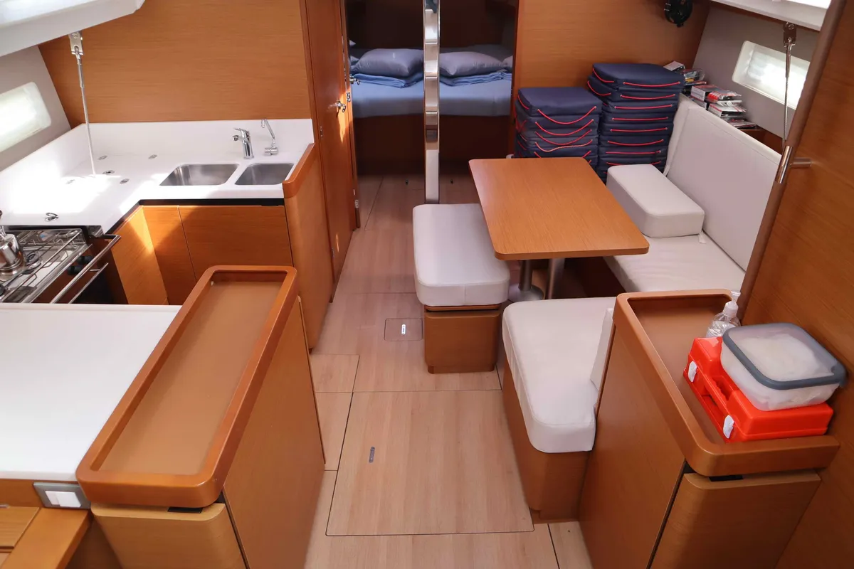 DIAMOND, a Jeanneau Sun Odyssey 440 sailboat at Municipal Unit of Lefkada, Greece
