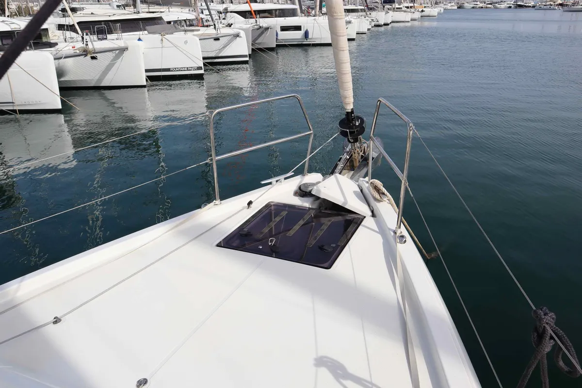 DIAMOND, a Jeanneau Sun Odyssey 440 sailboat at Municipal Unit of Lefkada, Greece