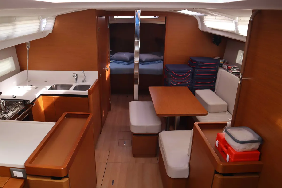DIAMOND, a Jeanneau Sun Odyssey 440 sailboat at Municipal Unit of Lefkada, Greece