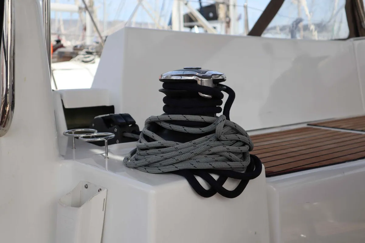 DIAMOND, a Jeanneau Sun Odyssey 440 sailboat at Municipal Unit of Lefkada, Greece