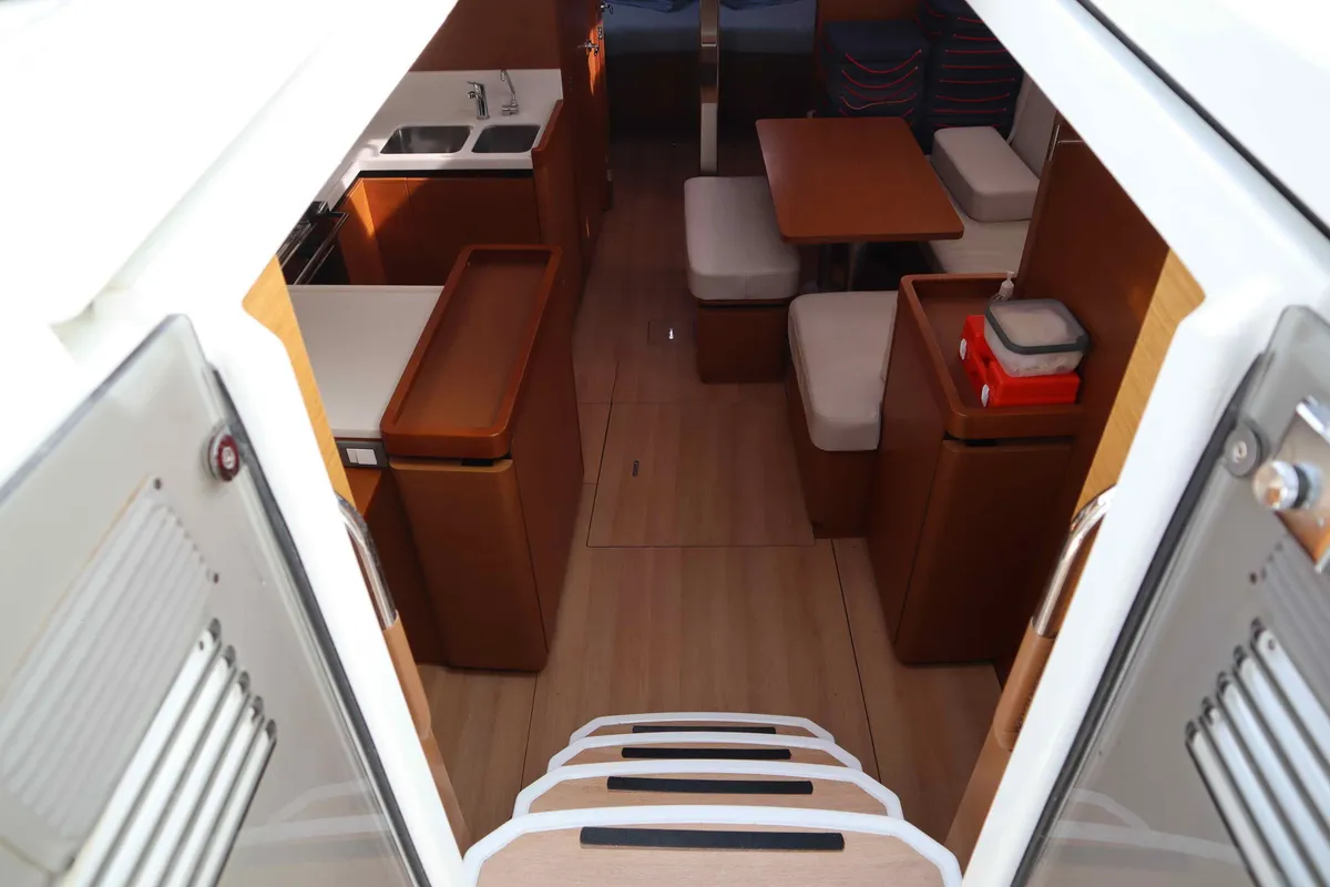 DIAMOND, a Jeanneau Sun Odyssey 440 sailboat at Municipal Unit of Lefkada, Greece