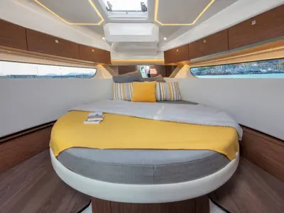 Cabin on SUNNY 272826 ZD, a Jeanneau Merry Fisher 1095 FLY motorboat at Zadar, Croatia