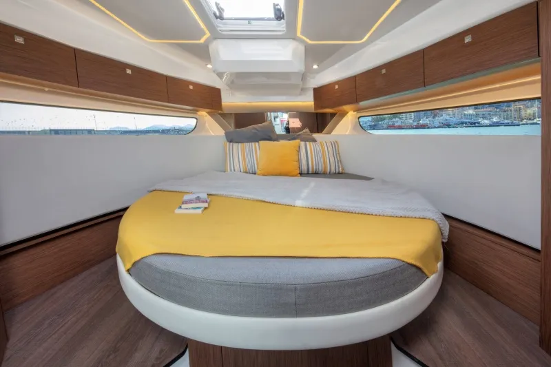 Cabin on SUNNY 272826 ZD, a Jeanneau Merry Fisher 1095 FLY motorboat at Zadar, Croatia