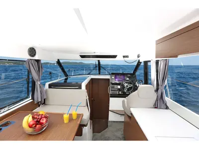 Salon of SUNNY 272826 ZD, a Jeanneau Merry Fisher 1095 FLY motorboat at Zadar, Croatia