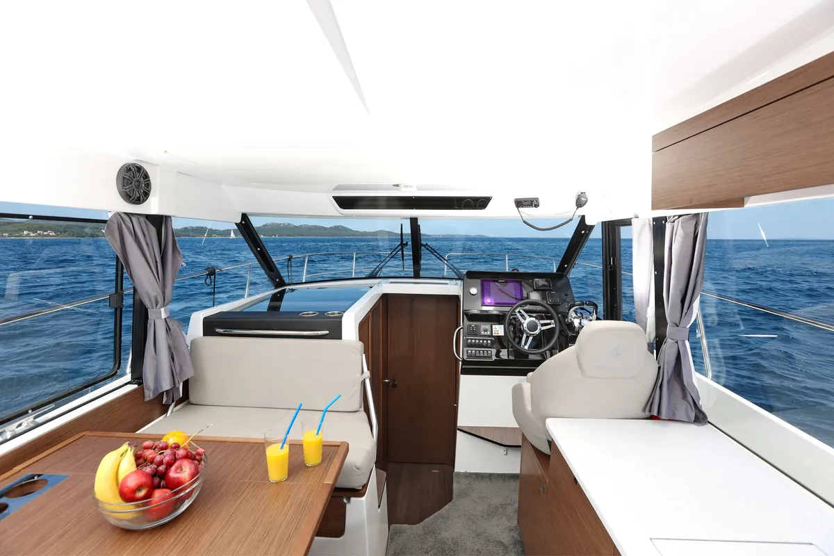 Salon of SUNNY 272826 ZD, a Jeanneau Merry Fisher 1095 FLY motorboat at Zadar, Croatia