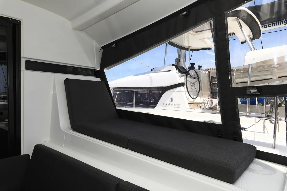 Galley of Family Time, a Lagoon 42 catamaran at Sukošan, Croatia