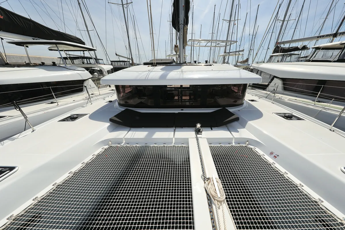 Family Time, a Lagoon 42 catamaran at Sukošan, Croatia