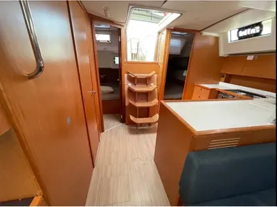 Salon of Bavaria C45, a sailboat at Athens, Greece