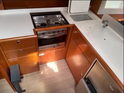 Galley of Bavaria C45, a sailboat at Athens, Greece