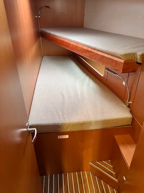 Cabin on Brunello, a Bavaria C45 sailboat at Seget Donji, Croatia