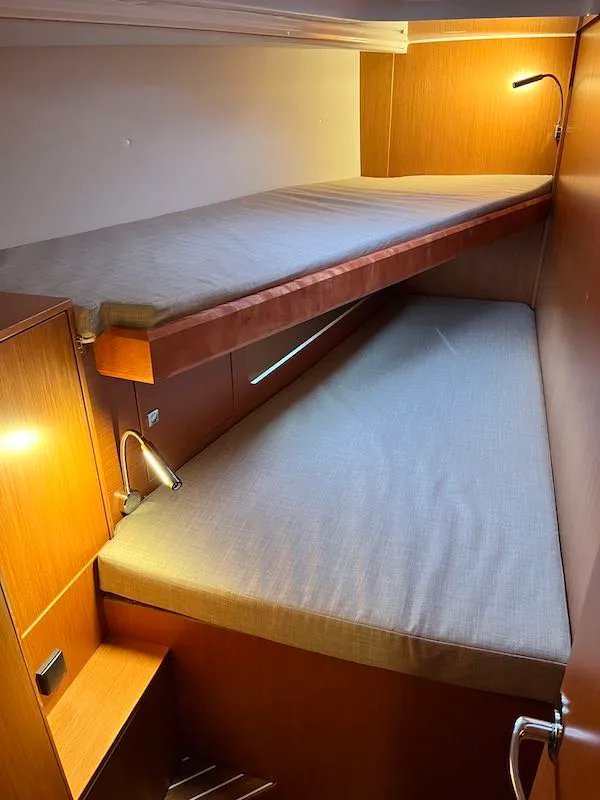 Cabin on Brunello, a Bavaria C45 sailboat at Seget Donji, Croatia