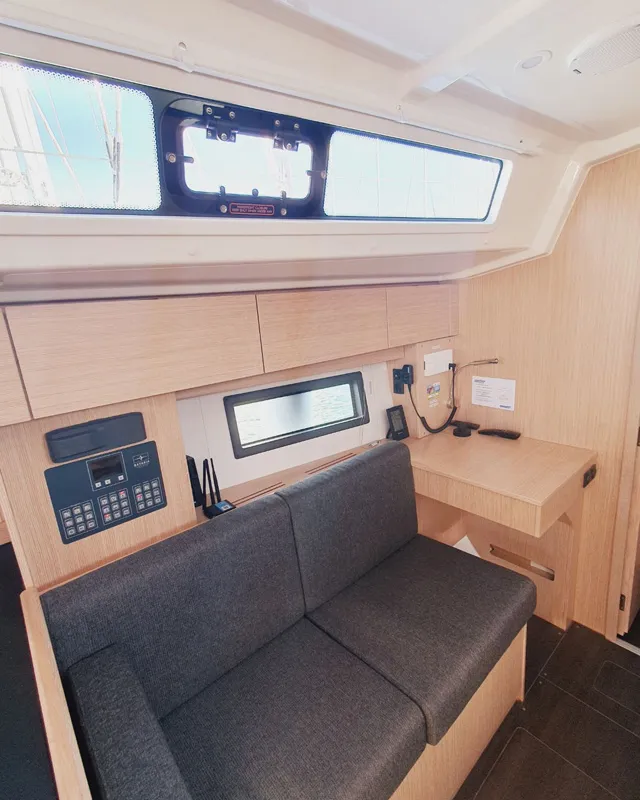 Salon of Infinity, a Bavaria C38 sailboat at Grad Pula, Croatia