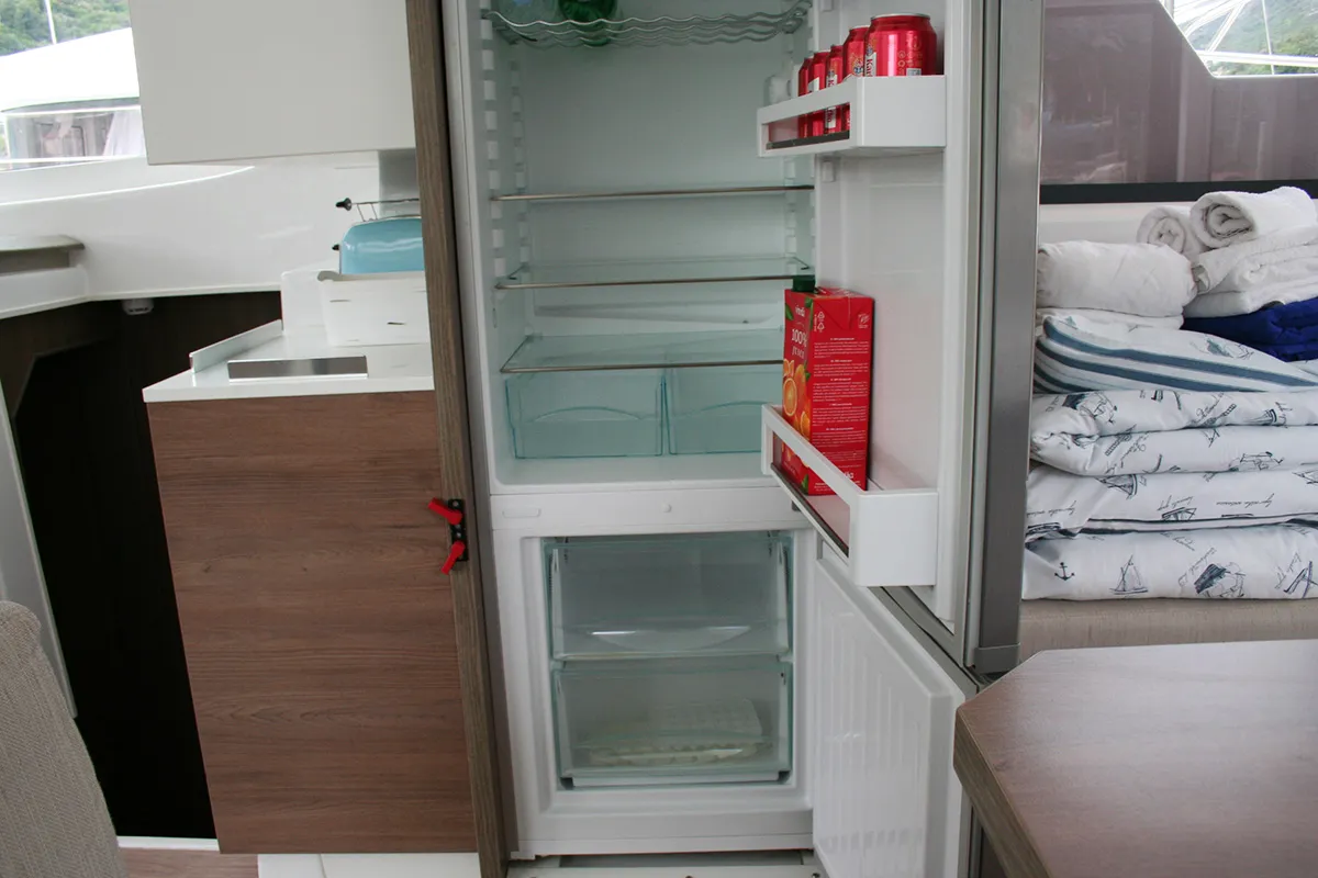 Galley of Ghost, a Bali Catspace catamaran at Dubrovnik, Croatia