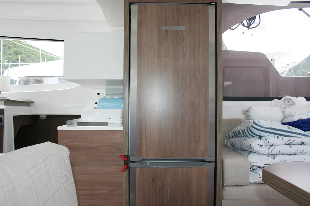 Galley of Ghost, a Bali Catspace catamaran at Dubrovnik, Croatia