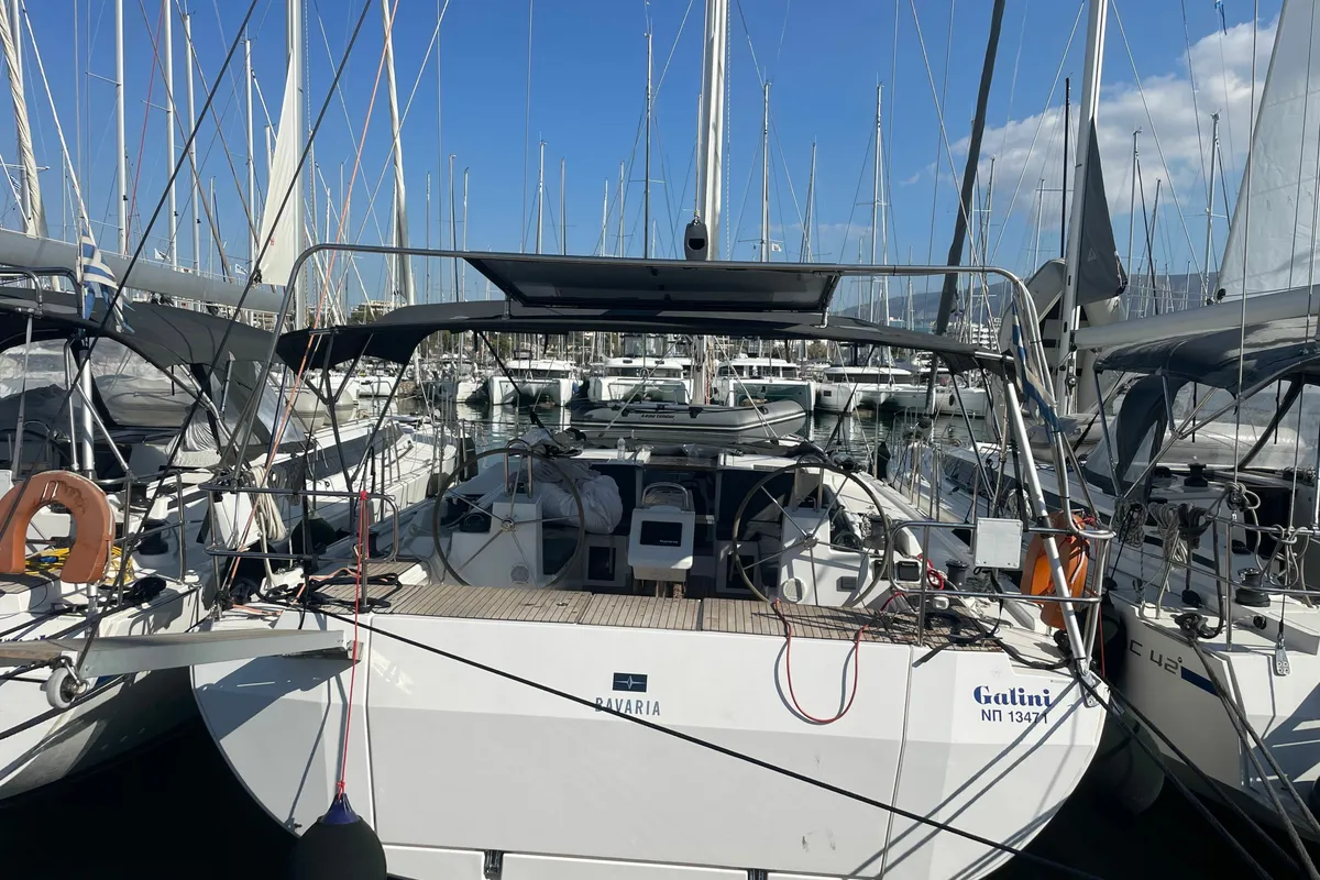 Galini, a Bavaria C45 sailboat at Athens, Greece