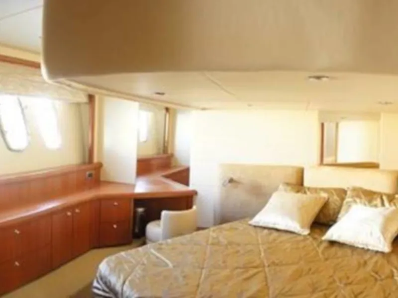 Cabin on Aviator, a Sunseeker Manhattan 50 motorboat at Primošten, Croatia