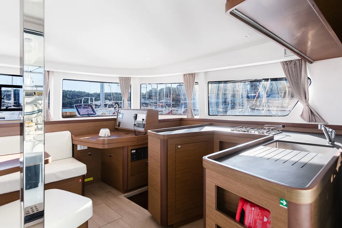 Galley of Mare Fiero, a Lagoon 42 catamaran at Općina Medulin, Croatia