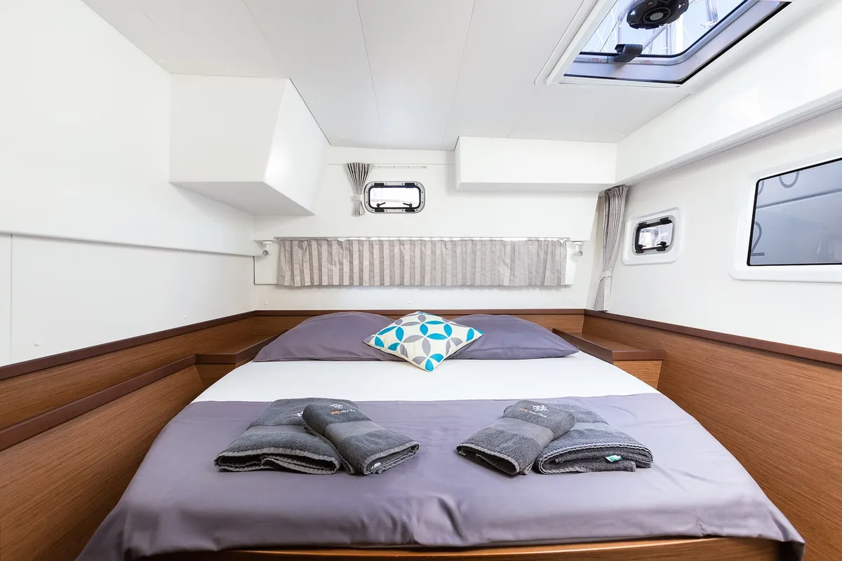 Cabin on Mare Fiero, a Lagoon 42 catamaran at Općina Medulin, Croatia