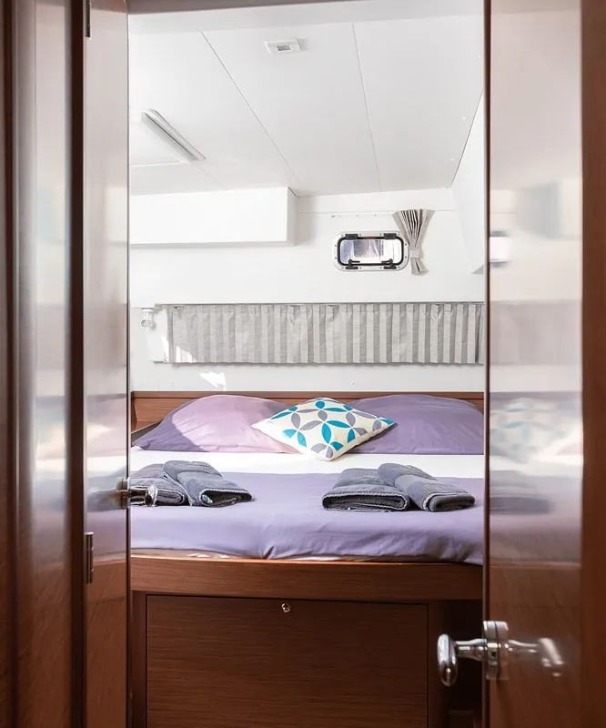 Cabin on Mare Fiero, a Lagoon 42 catamaran at Općina Medulin, Croatia