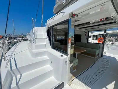 Deck of Love, a Bali 4.2 catamaran at Hyères, France