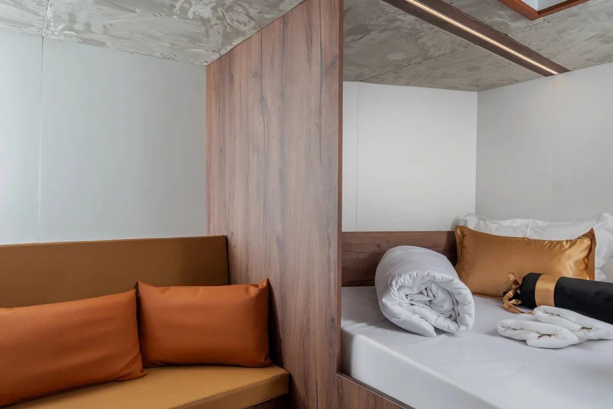 Cabin on Condor, a Gulet Felix 37 motorboat at Split, Croatia