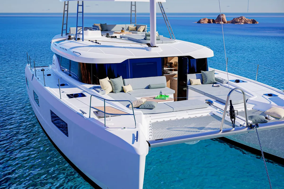Princess Amona, a Lagoon 47 catamaran at Trogir, Croatia