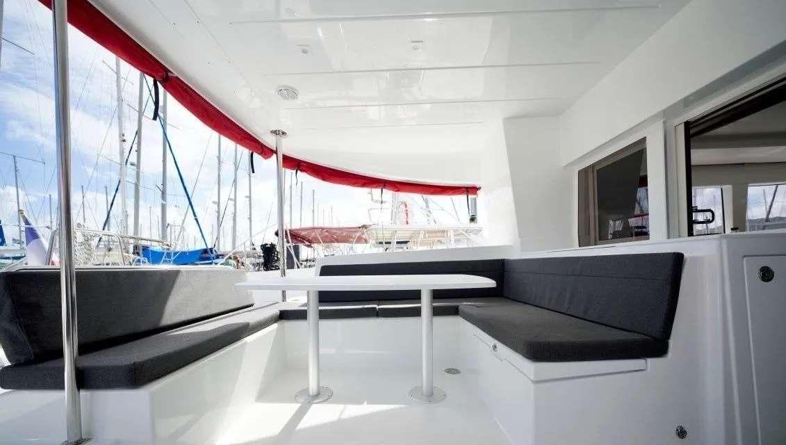 Comfort, a Lagoon 450 Sport catamaran at Alameda, United States