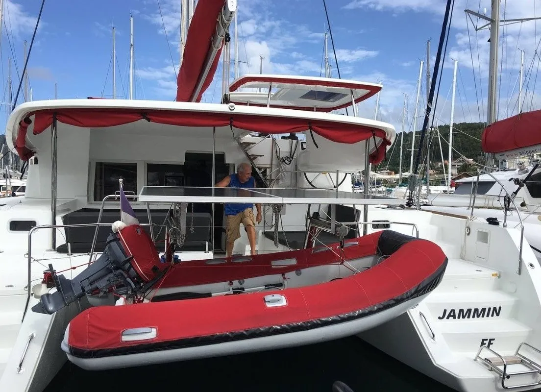 Comfort, a Lagoon 450 Sport catamaran at Alameda, United States