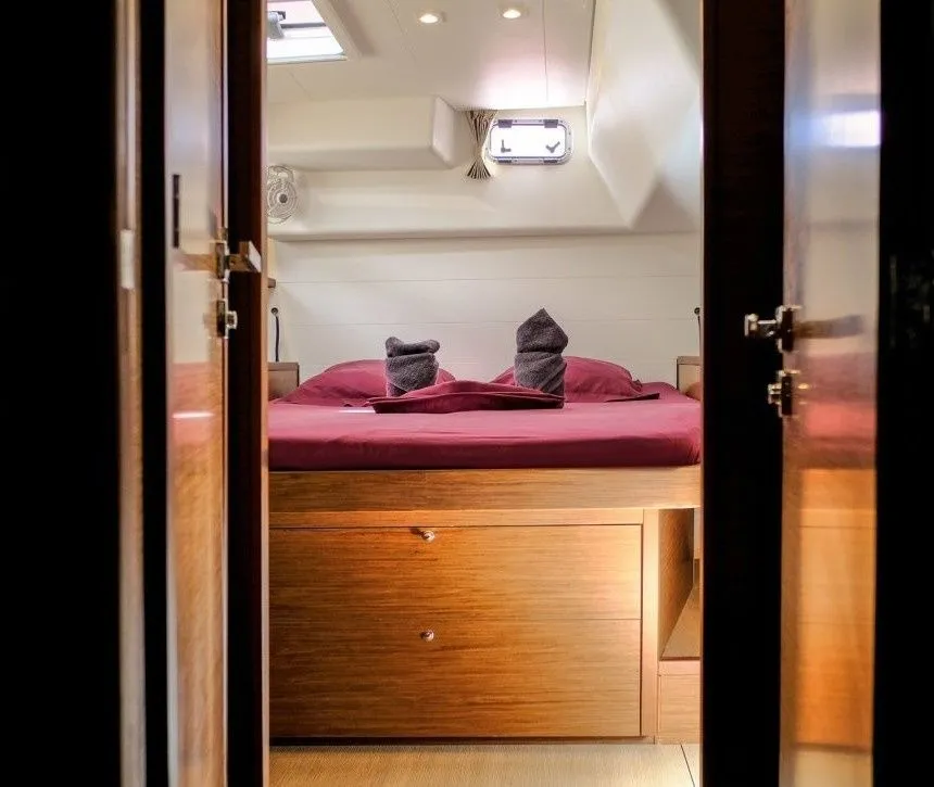 Comfort, a Lagoon 450 Sport catamaran at Alameda, United States