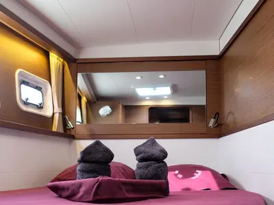 Comfort, a Lagoon 450 Sport catamaran at Alameda, United States