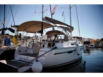 Wild Love, a Bavaria Cruiser 34 sailboat at Grad Biograd na Moru, Croatia