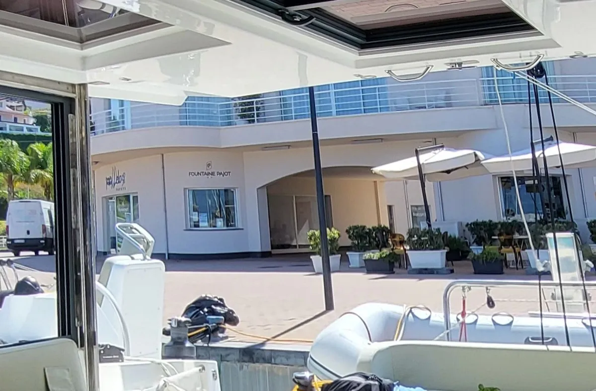 Enterprise, a Bali Catsmart catamaran at Procida, Italy