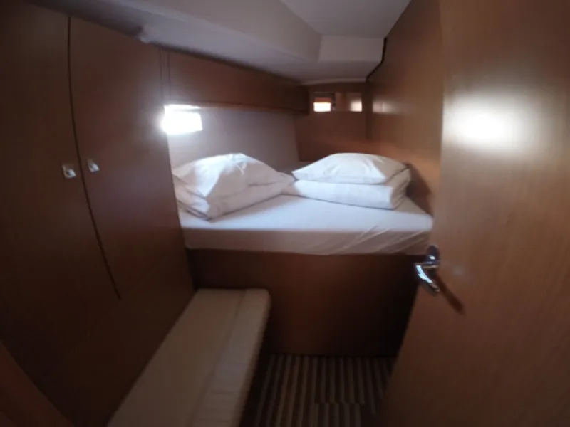 Cabin on Dafne, a Bavaria Cruiser 46 sailboat at Zadar, Croatia