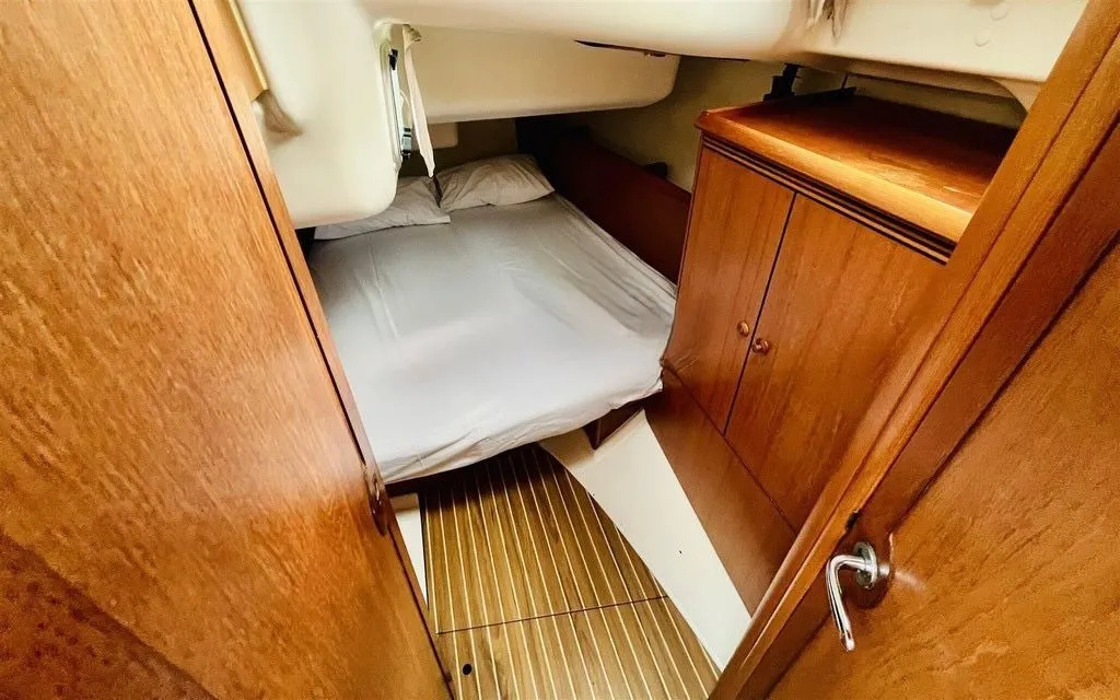 Irene, a Jeanneau Sun Odyssey 43 sailboat at Sithonia Municipal Unit, Greece